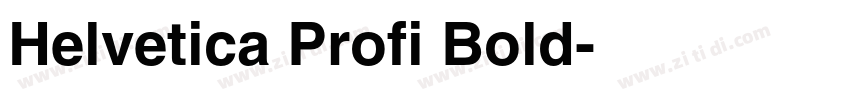 Helvetica Profi Bold字体转换